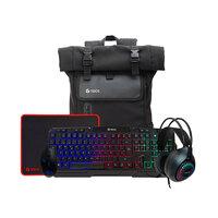 Combo Teros Teclado, Mouse, MousePad y Audífonos Headset (TE