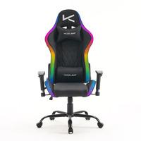 Silla Gamer Kuzler con luces RGB y base metálica ergonómica 