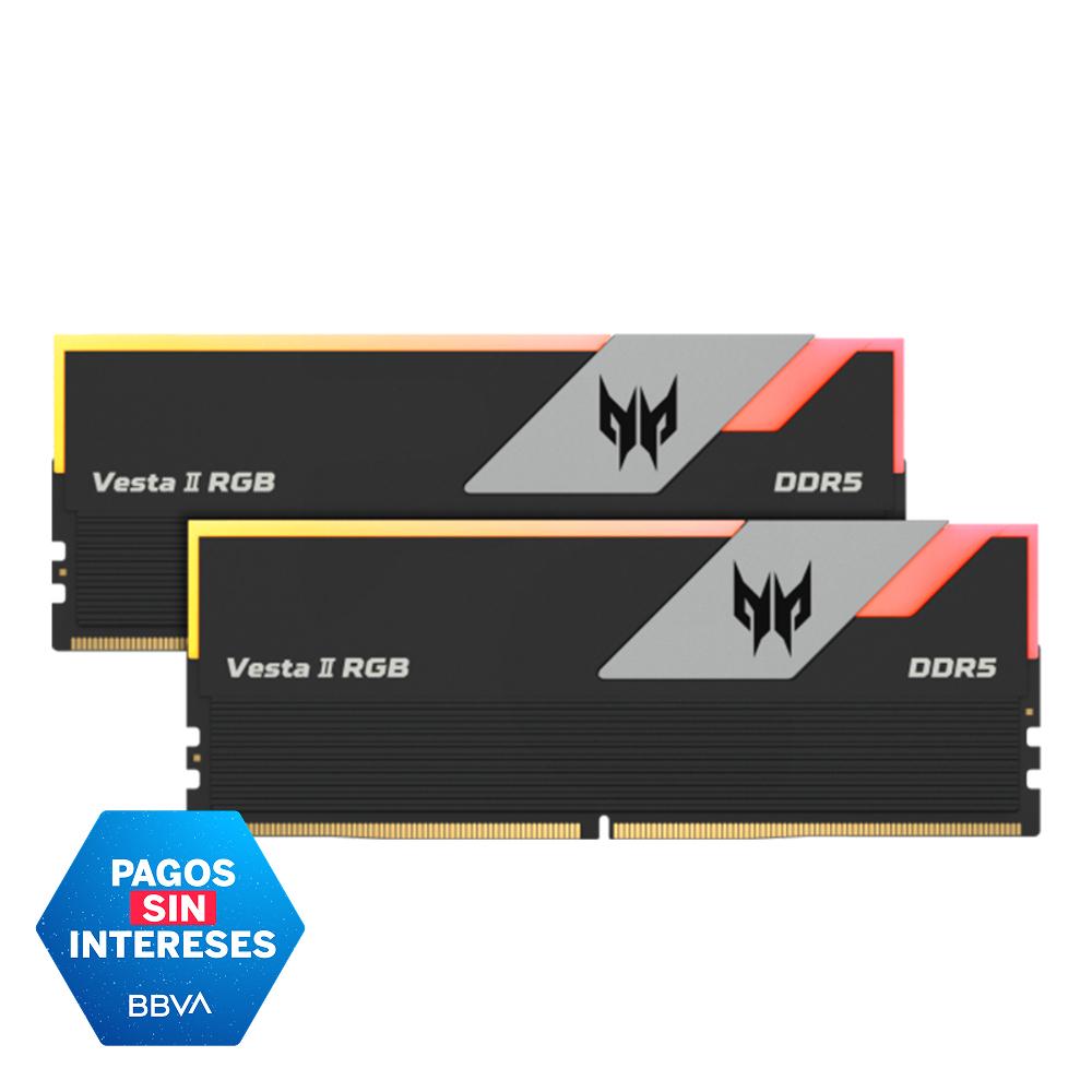PREDATOR Memoria RAM DDR5 32GB (2x16GB) 6000Mhz CL32 RGB Predator