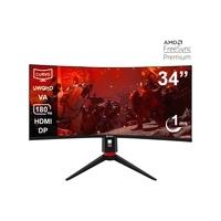 Monitor Gamer Teros 34" WQHD (3440x1440) 180Hz 1ms Curvo (TE